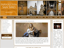 Tablet Screenshot of parrocchiasansiro.org
